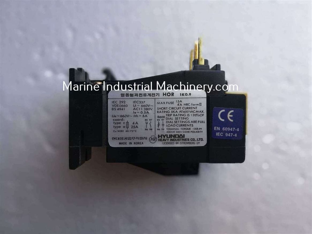 Hyundai HOR 1k 0.9 Thermal Overload Relay