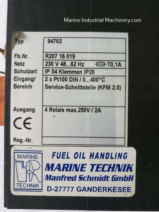Marine Technik 94702 Oil Monitoring Device