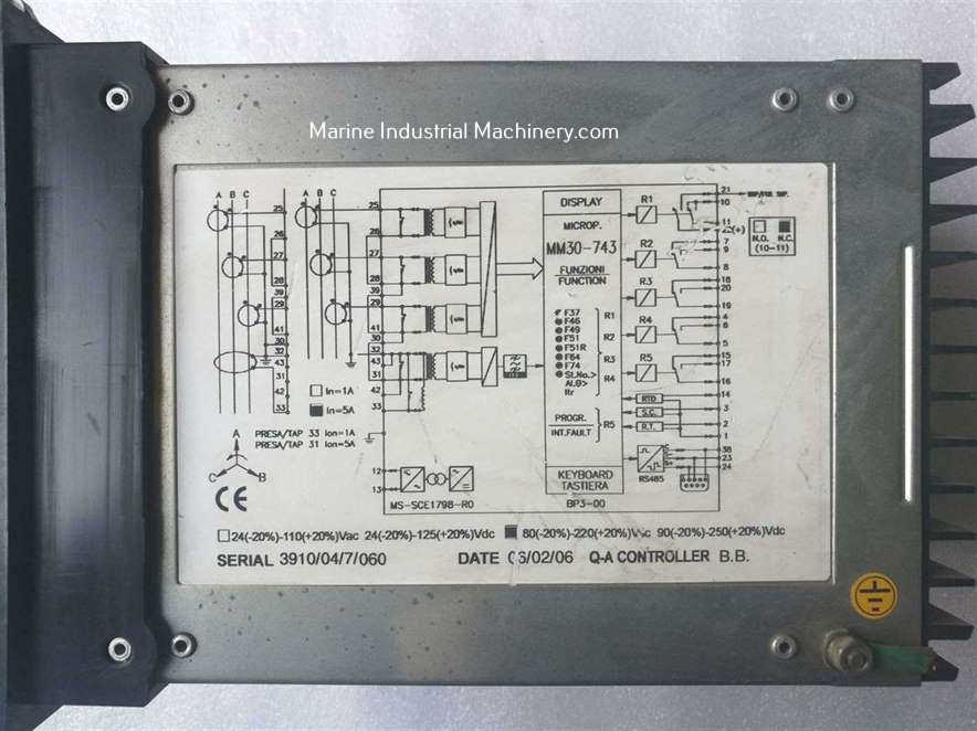 Microelettrica MM30-743 Multifunction Motor Protection Relay