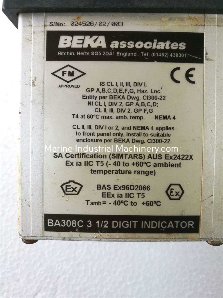 Beka BA308C 3 1/2 Digit Indicator
