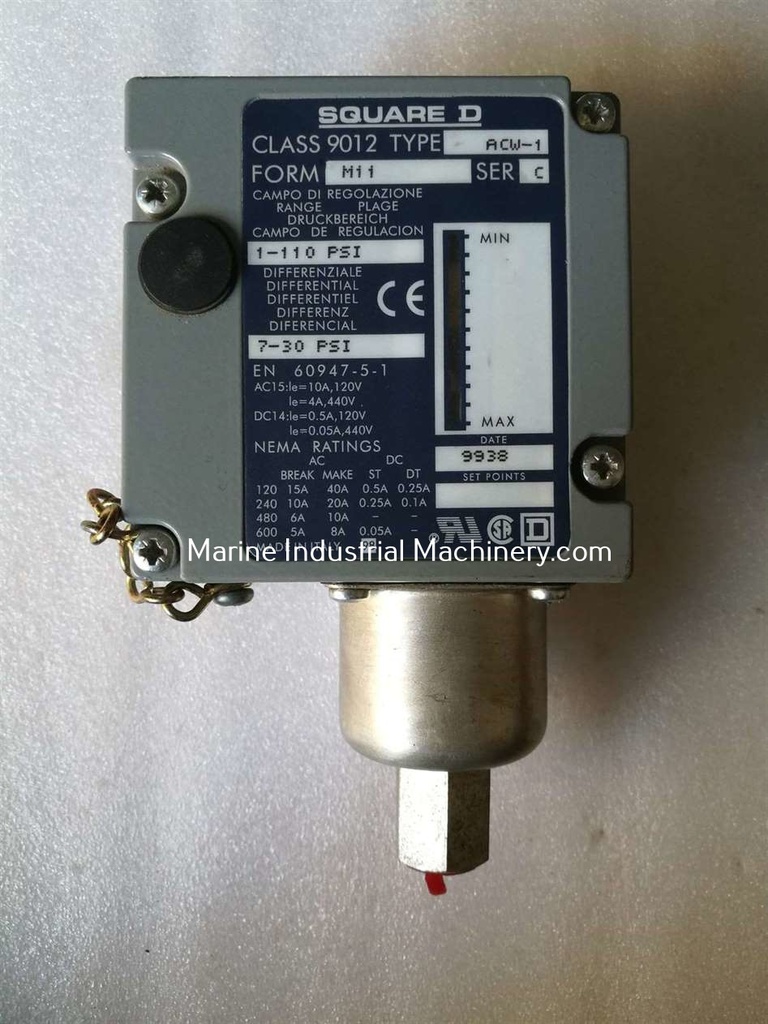 Square D ACW-1 Pressure Switch