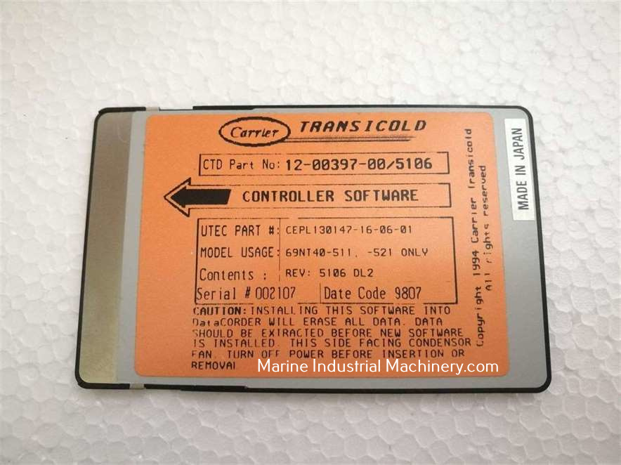 Carrier Transicold  69NT40-511 Controller Software