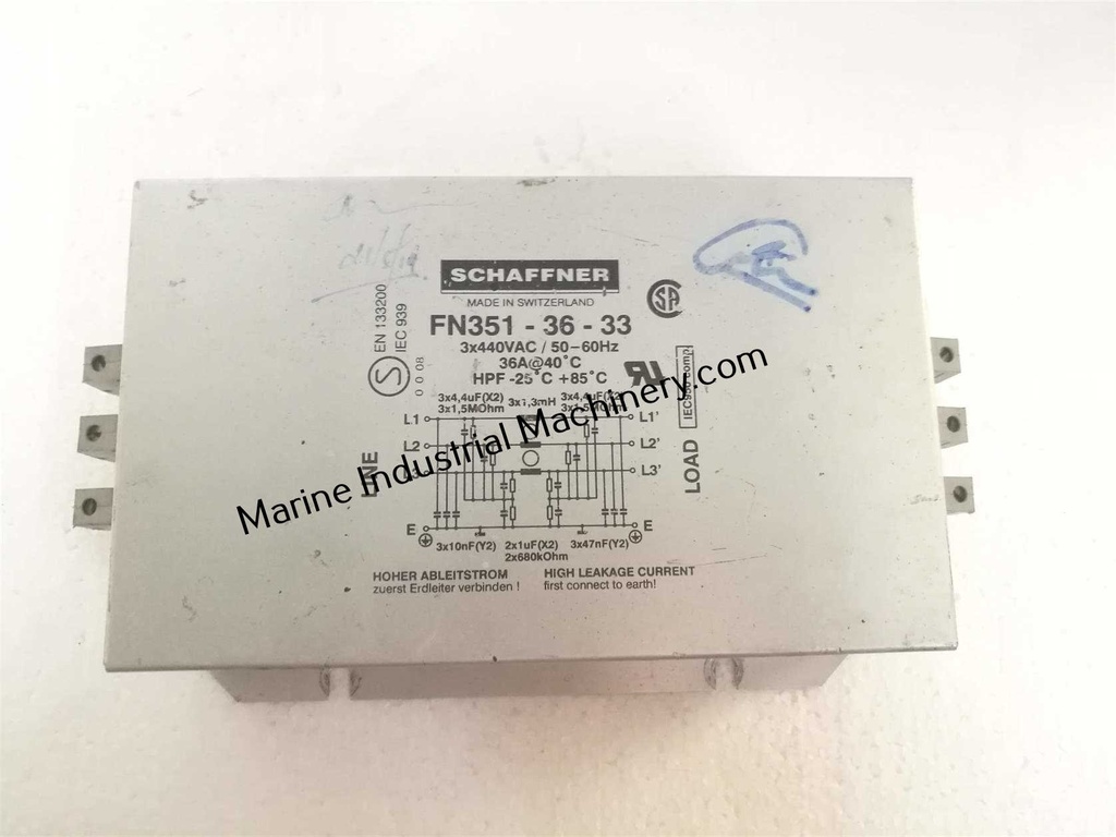 Schaffner FN351-36-33 Power Line Filter