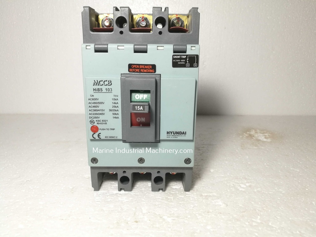 Hyundai HiBS 103 Molded Case Circuit Breaker(15A)