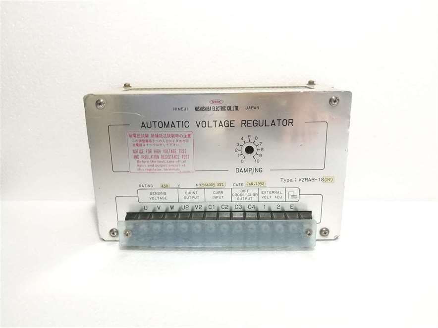 Nishishiba Electric VZRAB-1S(PT) Automatic Voltage Regulator