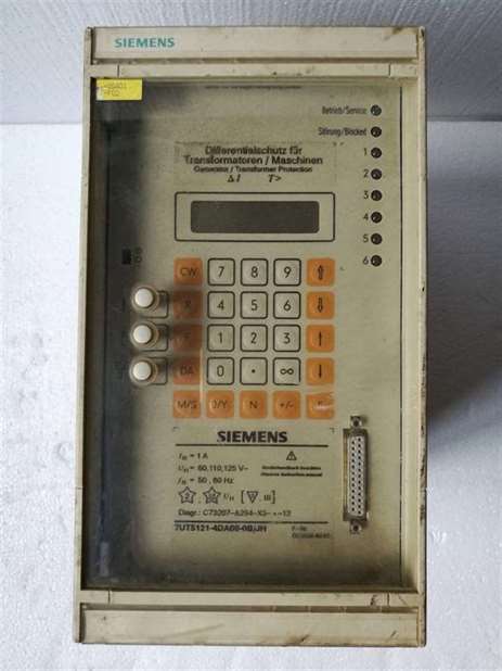 Siemens 7UT5121-4DA00-0B-JH Line Diffrential Protection