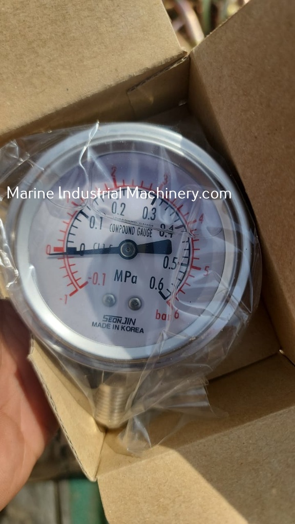 Seonjin Compound Gauge (-0.1 To 0.6MPa)(-1 To 6Bar)