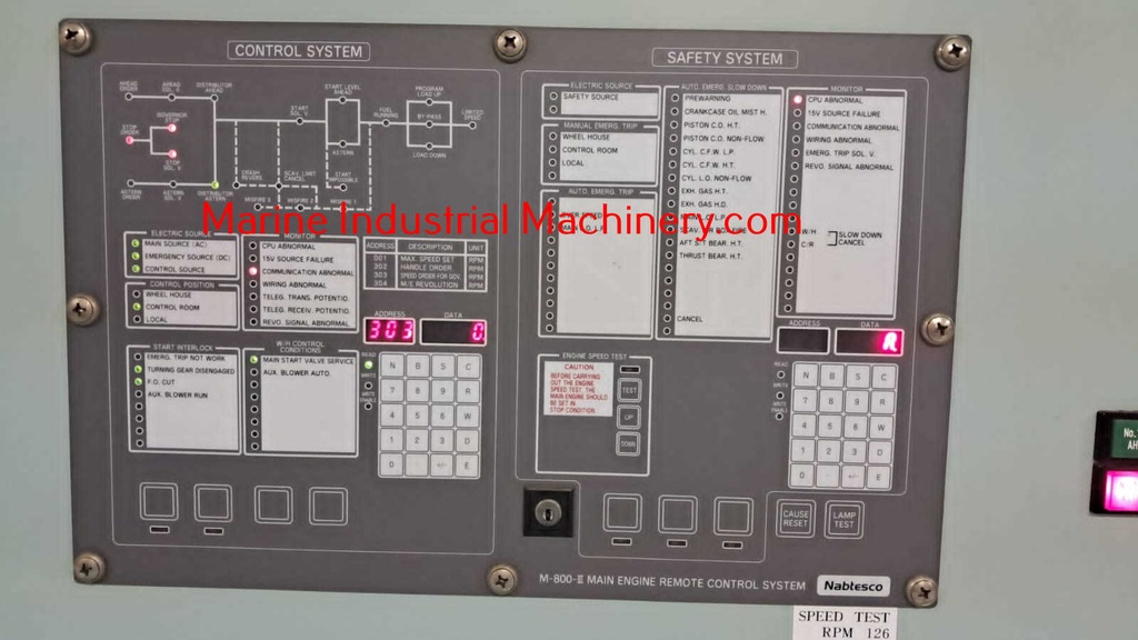 Nabtesco M-800-II Main Engine Remote Control System