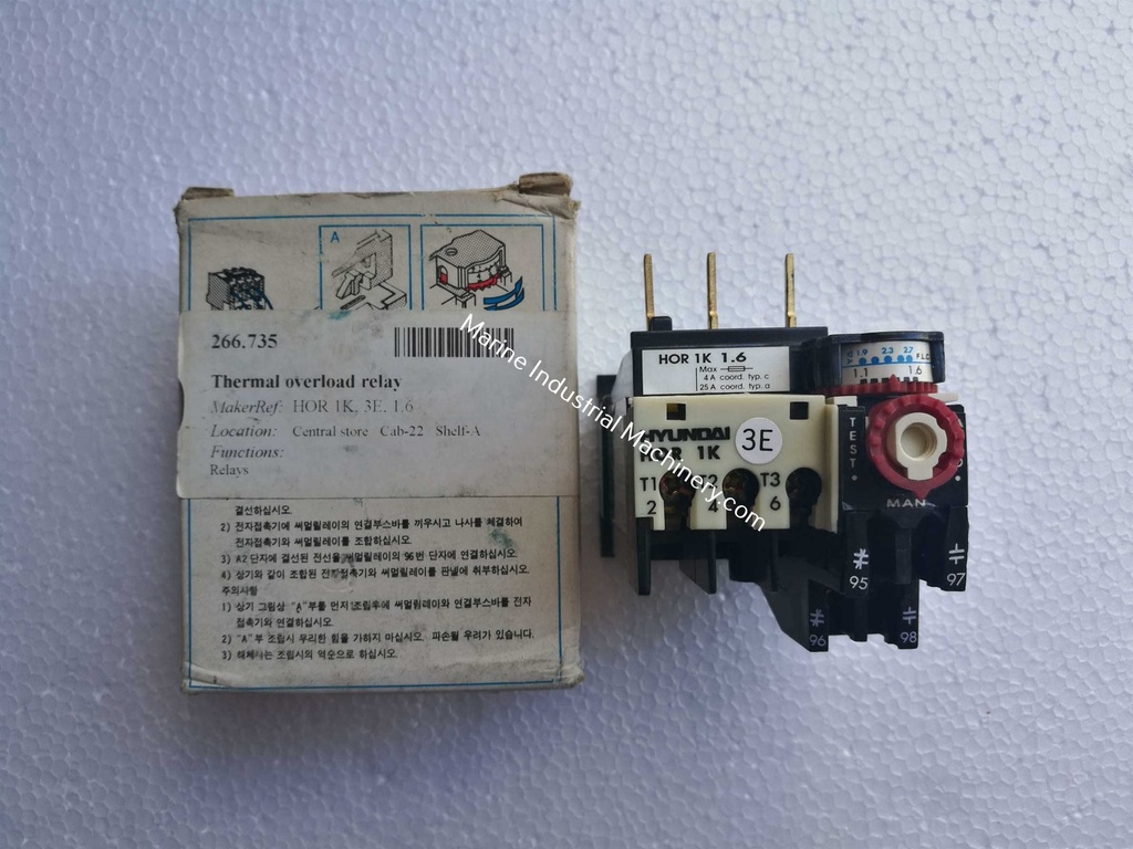 Hyundai HOR 1K, 2.2,/3E Thermal Overload Relay