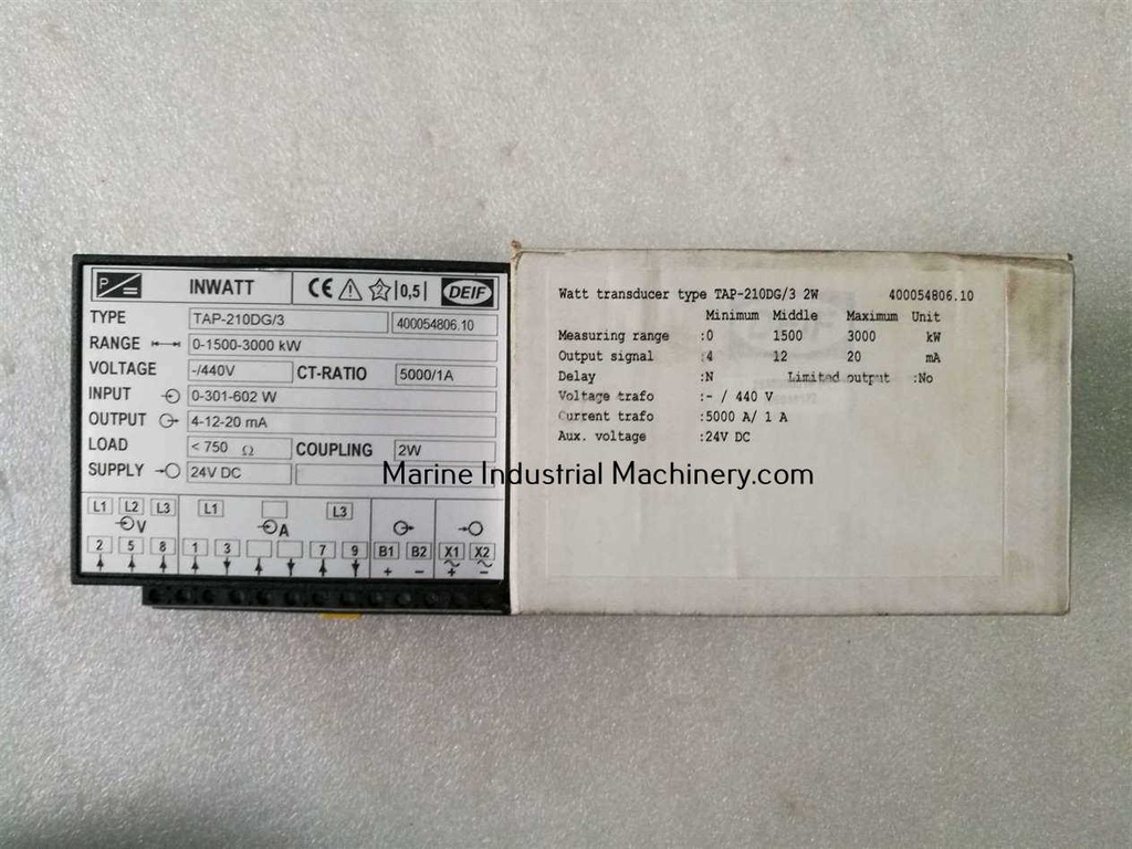 DEIF TAP-210DG/3 Inwatt Transducers