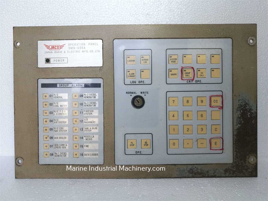 JRCS SMS-U35A Operation Panel