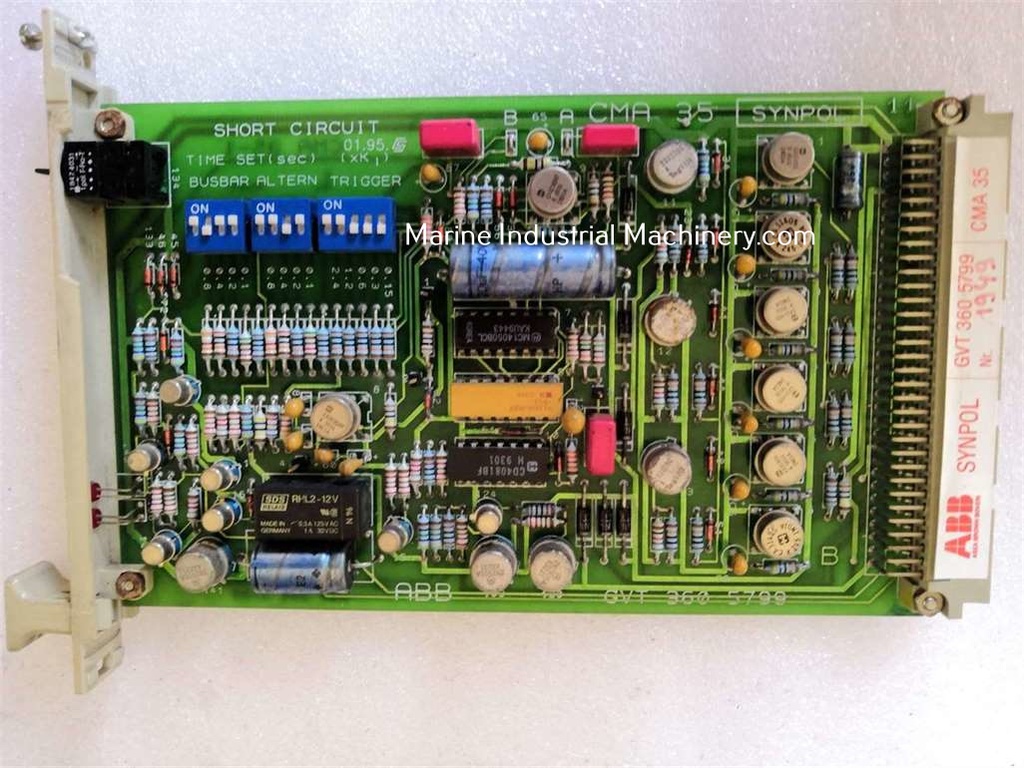 ABB SYNPOL CMA 35 GVT 360 5799 Short Circuit Card
