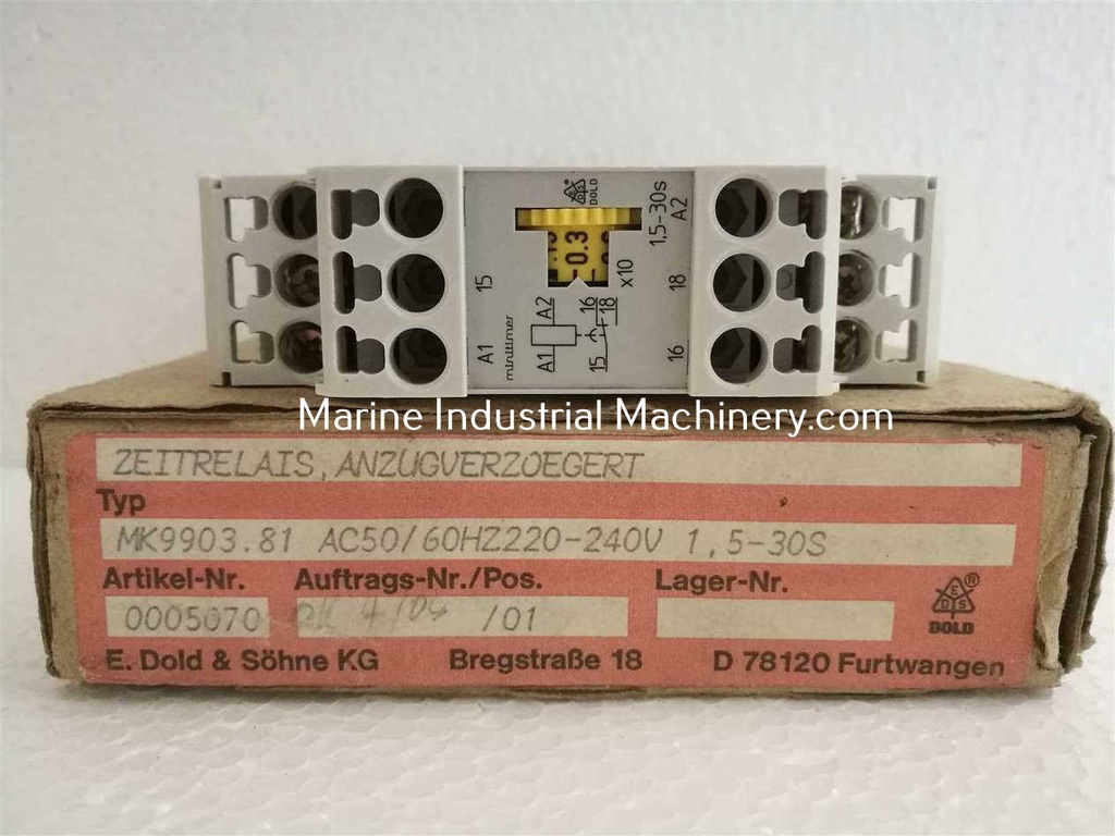 E Dold U.Sohne MK9903.81 Relay