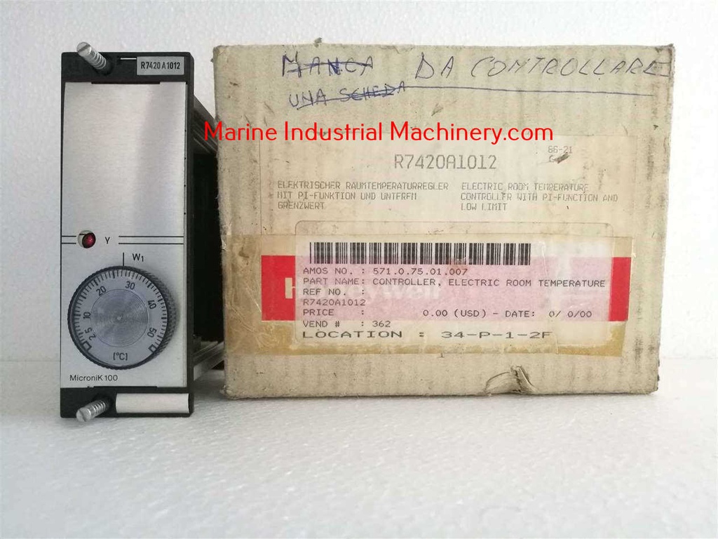 Honeywell Micronik100 R7420A1012 Temperature Controller Module