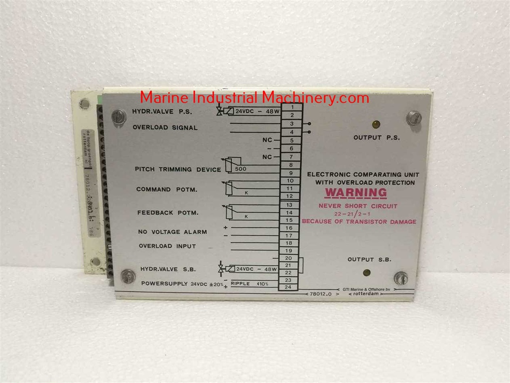 Rotterdam 78012.02 Electronic Comparing Unit with Overload Protection