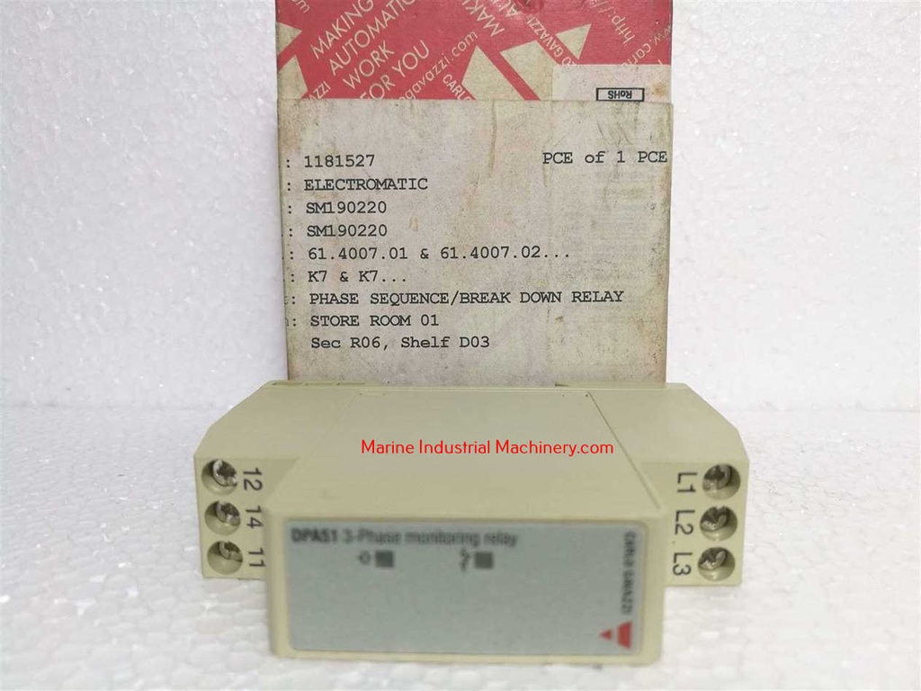 Carlo Gavazzi DPA51CM44 3-Phase Monitoring Relay