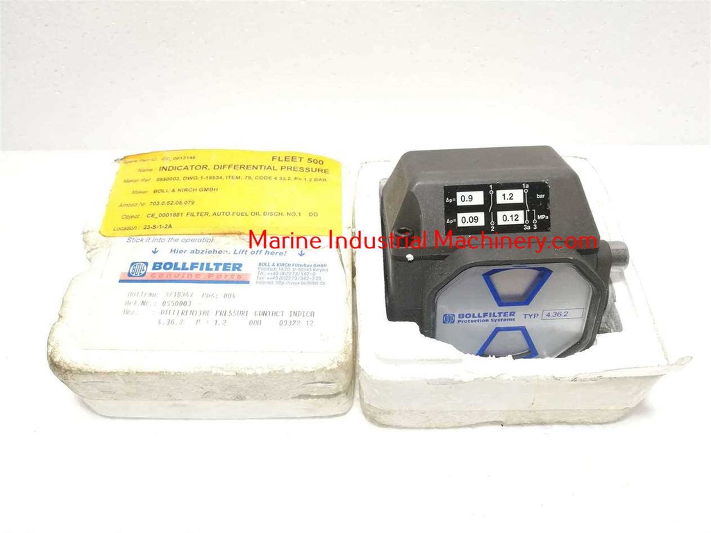 Bollfilter 4.36.2 Differential Pressure Indicator
