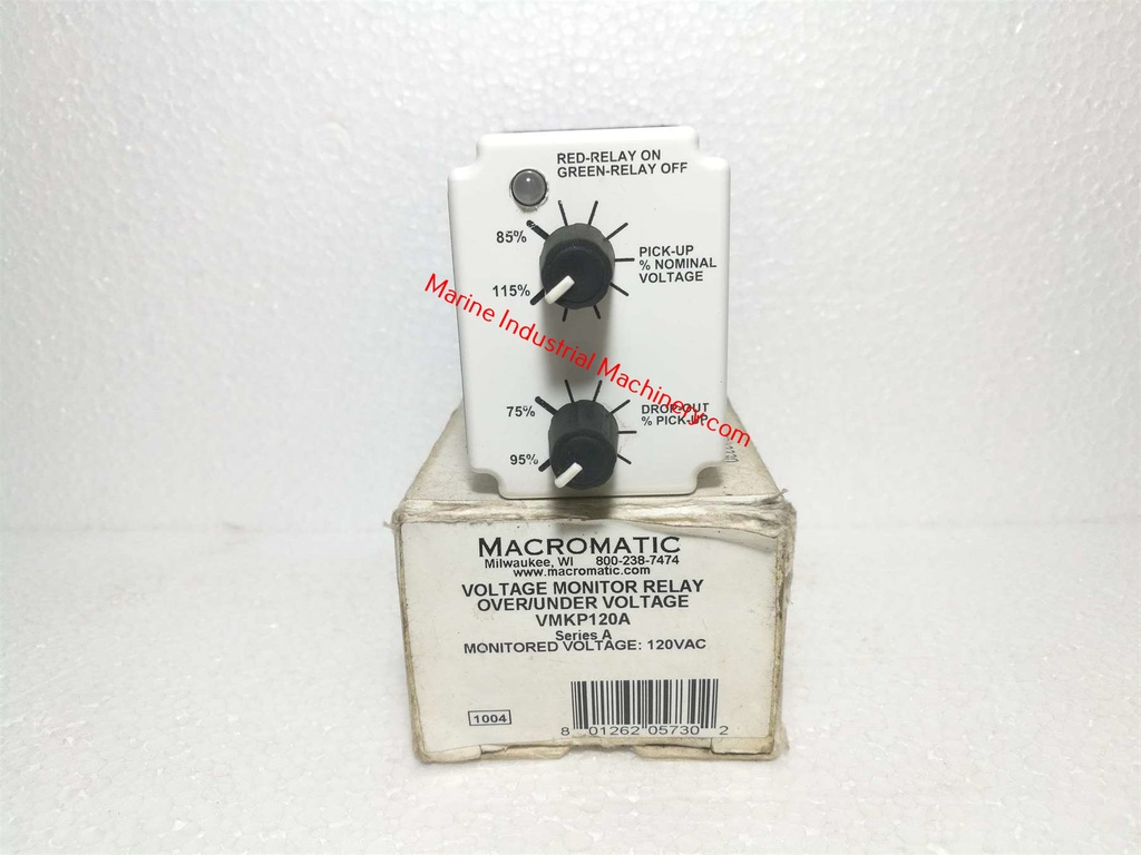 Macromatic VMKP120A Voltage Monitor Relay Over/Under Voltage