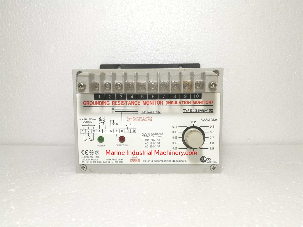 Luxco SBAG-102 Grounding Resistance Monitor(Insulation Monitor)