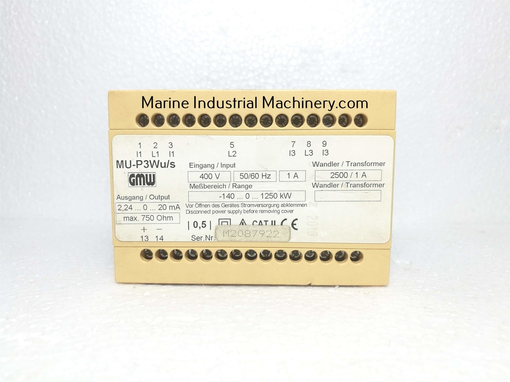 GMW MU-P3Wu/s Wandler Transformer