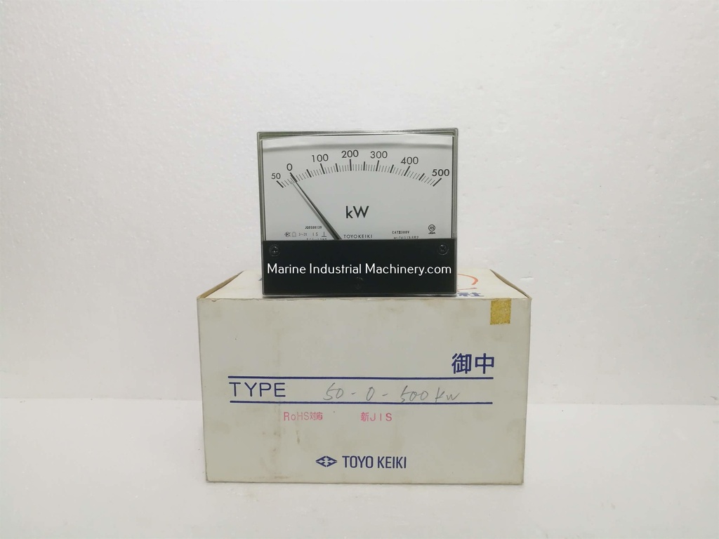 Toyo Keiki ECF-12NB Kilowatt Meter (50-0-500 kW)* JQ0508139* CAT III 300V* CK013862* 115V 5A* 460V/115V* 