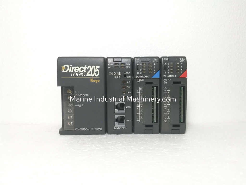 Koyo DirectLogic 205 D2-03BDC-1 Plc Rack