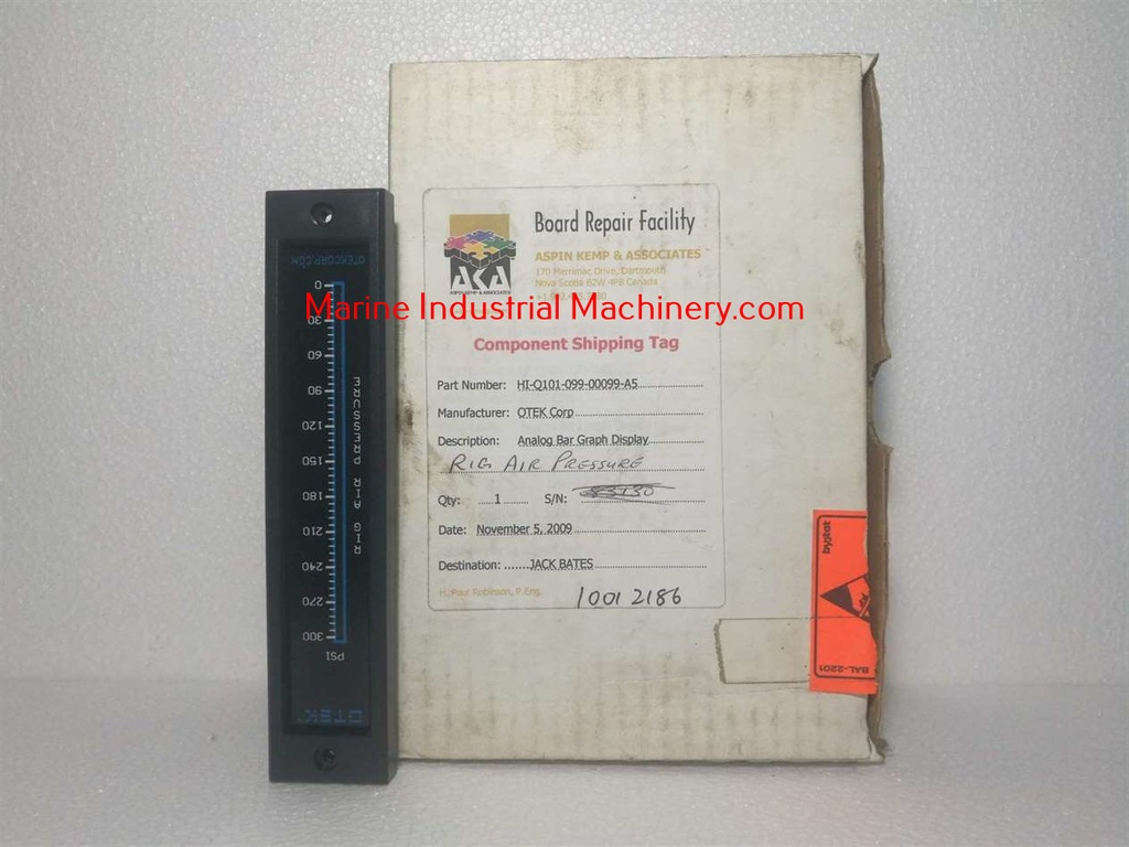 Otek Corporation HI-Q101-099-00099-A5 Rig Air Pressure