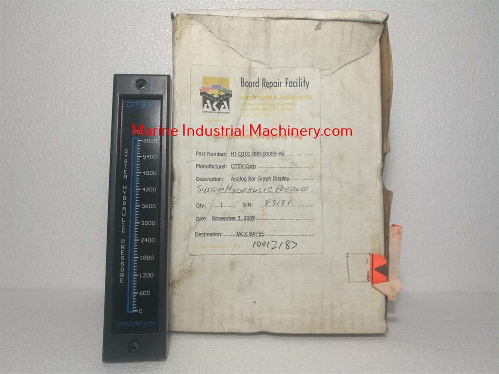 Otek Corporation HI-Q101-099-00099-A6 System Hydraulic Pressure
