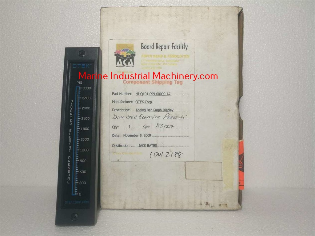 Otek Corporation HI-Q101-099-00099-A7 Diverter Element Pressure