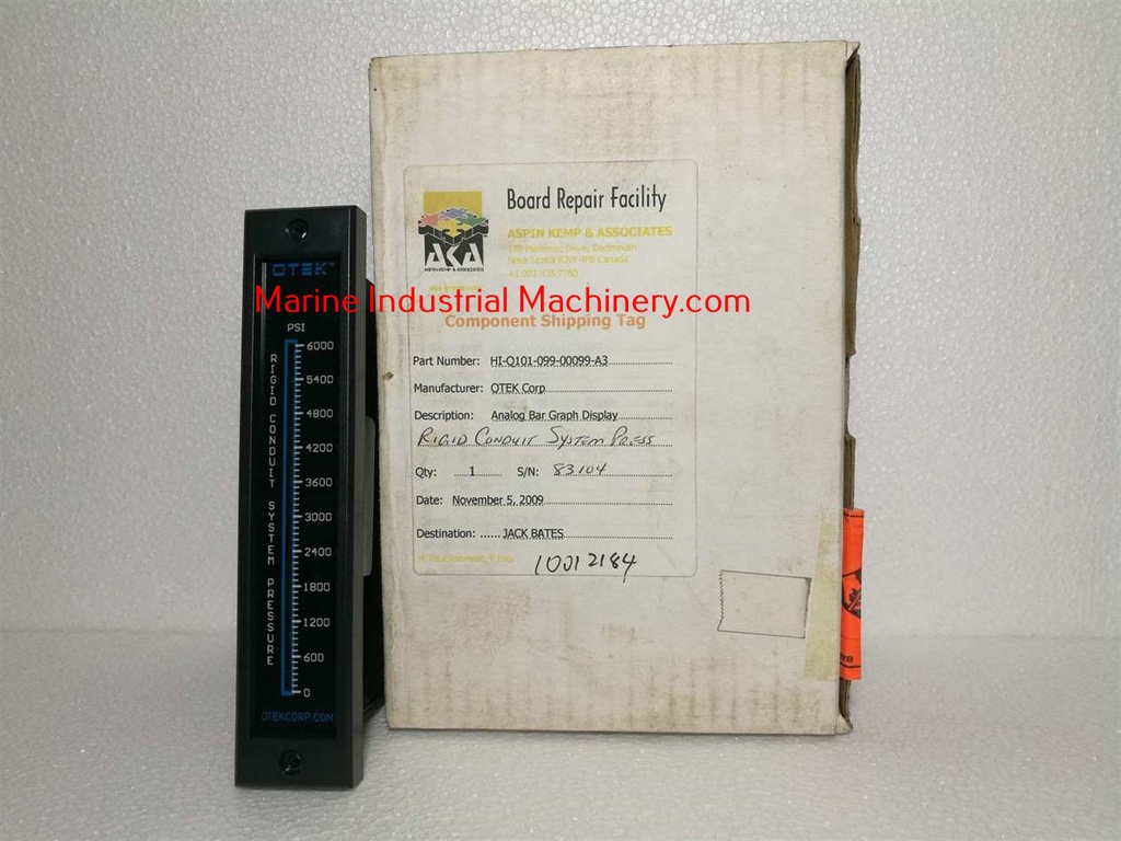 Otek Corporation HI-Q101-099-00099-A3 Rigid Conduit System Pressure
