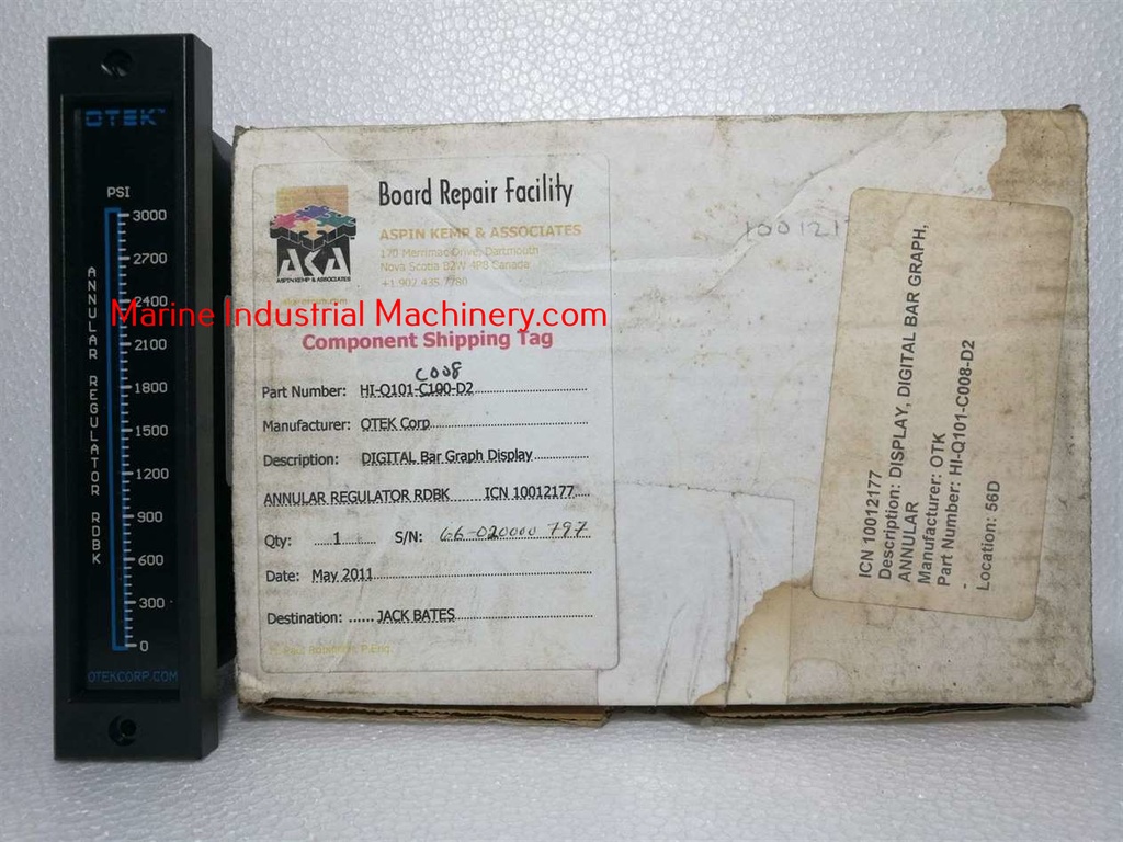 Otek Corporation HI-Q101-C008-D2 Annualar Regulator Rdbk