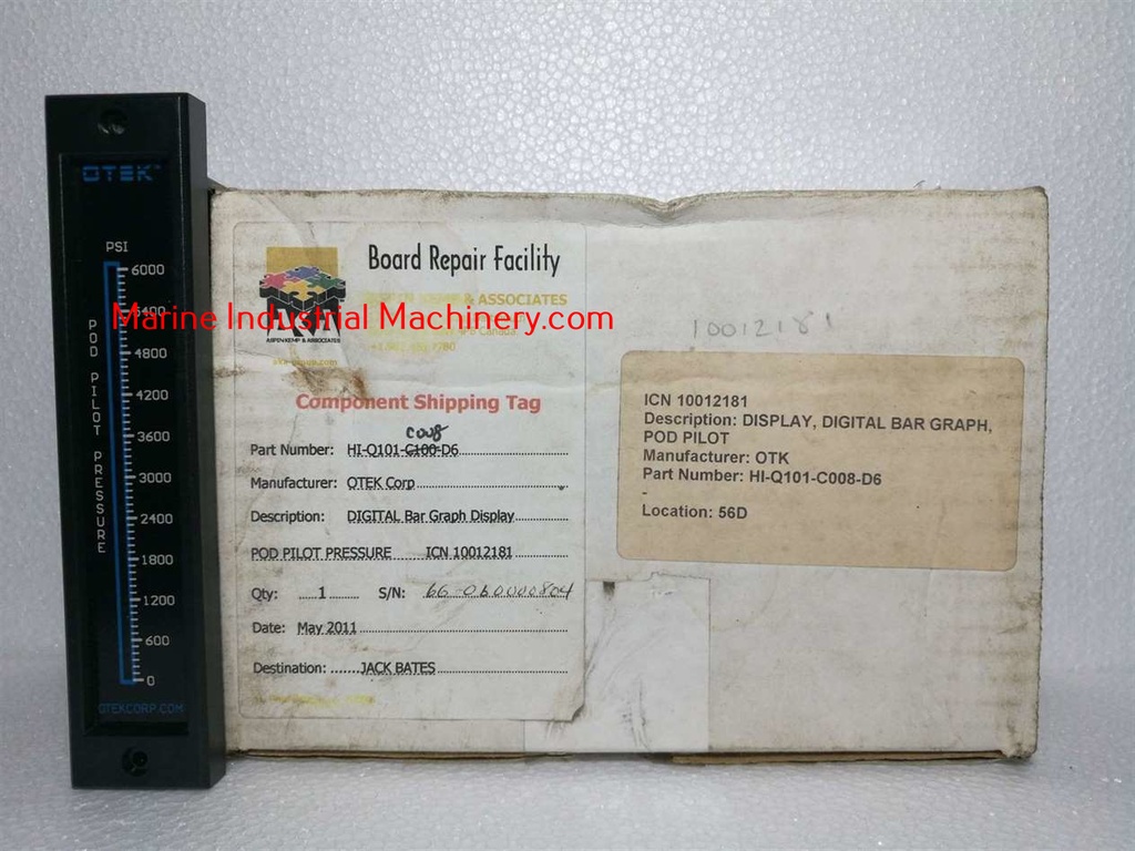 Otek Corporation HI-Q101-C008-D6 Pod Pilot Pressure